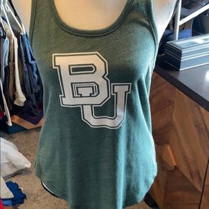Baylor university green tank top